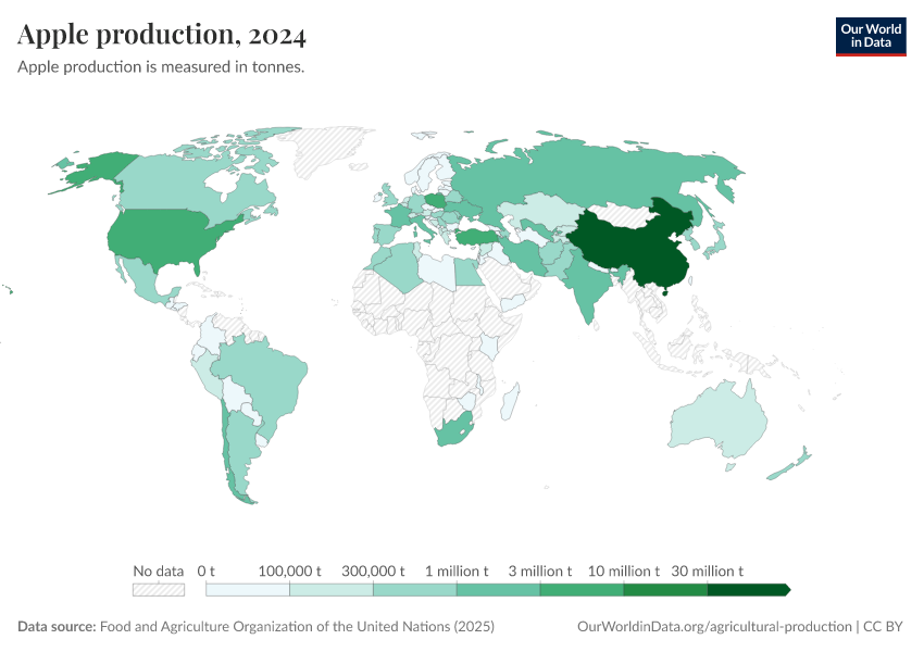 A thumbnail of the "Apple production" chart