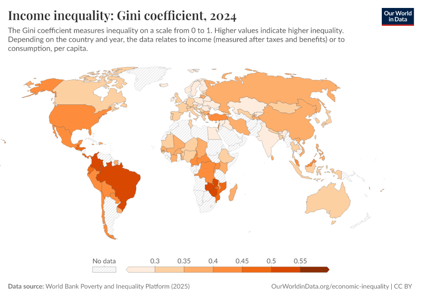 A thumbnail of the "Income inequality: Gini coefficient" chart