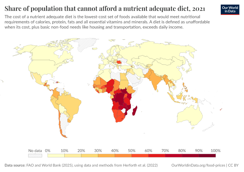 A thumbnail of the "Share of population that cannot afford a nutrient adequate diet" chart
